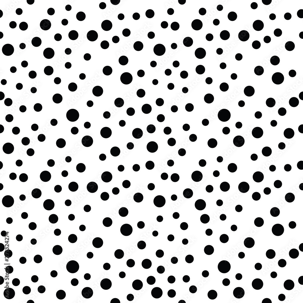 Black And White Polka Dot Background