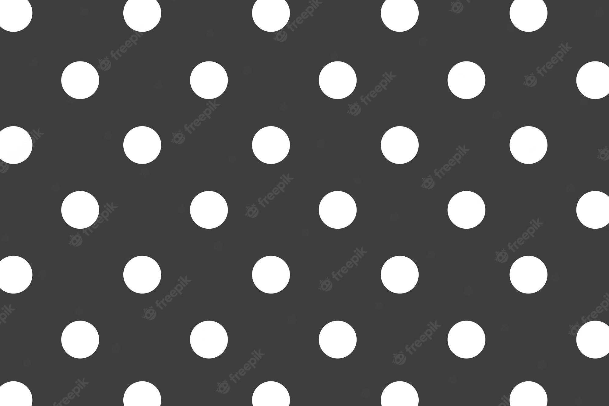 Black And White Polka Dot Background