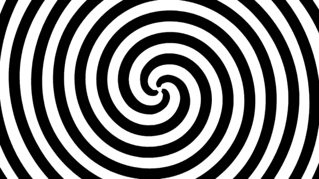 Black And White Spiral Background