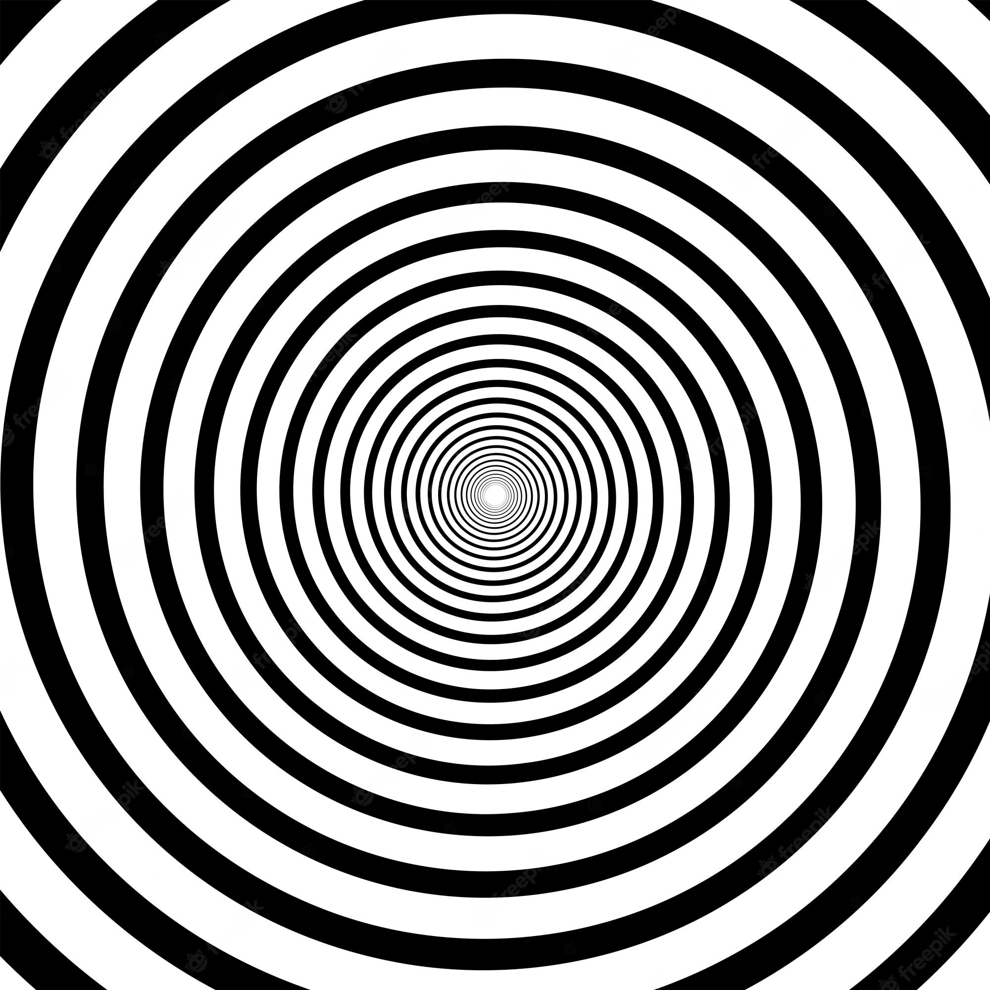 Black And White Spiral Background