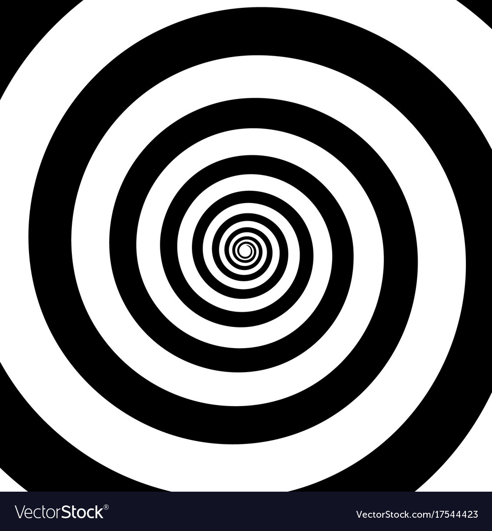 Black And White Spiral Background