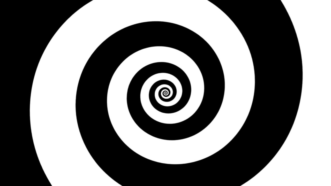 Black And White Spiral Background