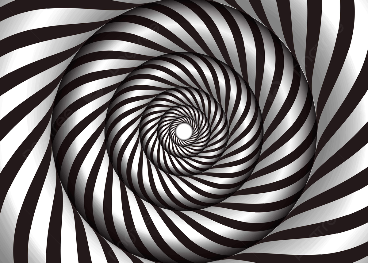 Black And White Spiral Background