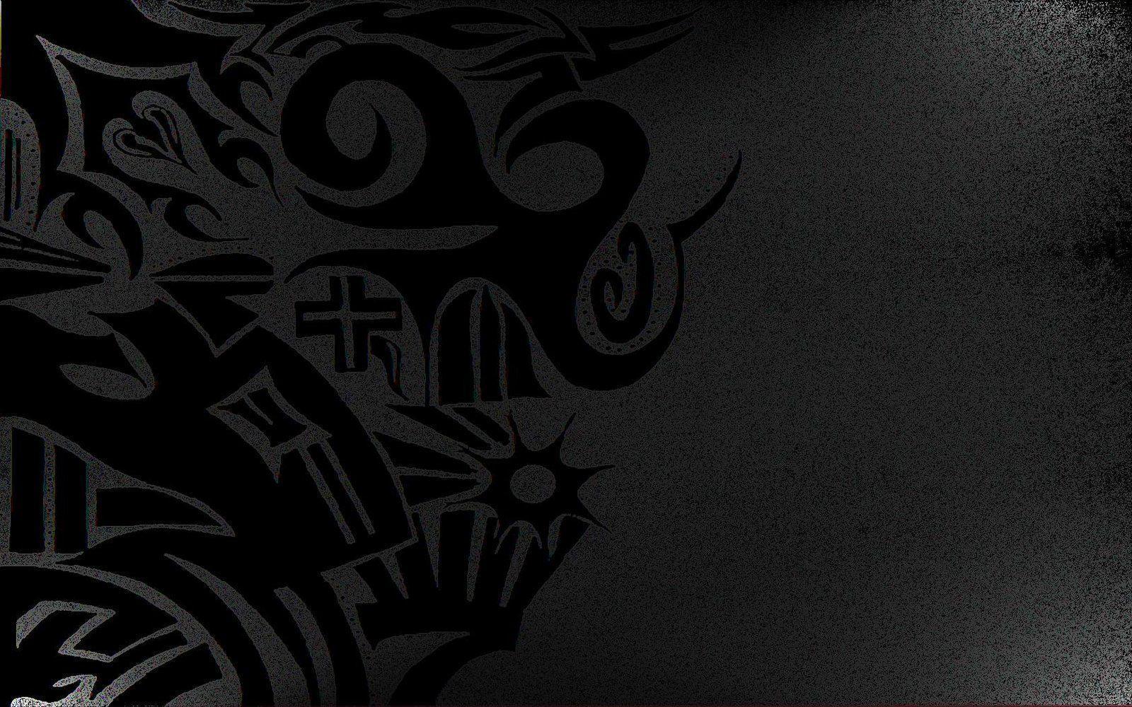 Black Tribal Background