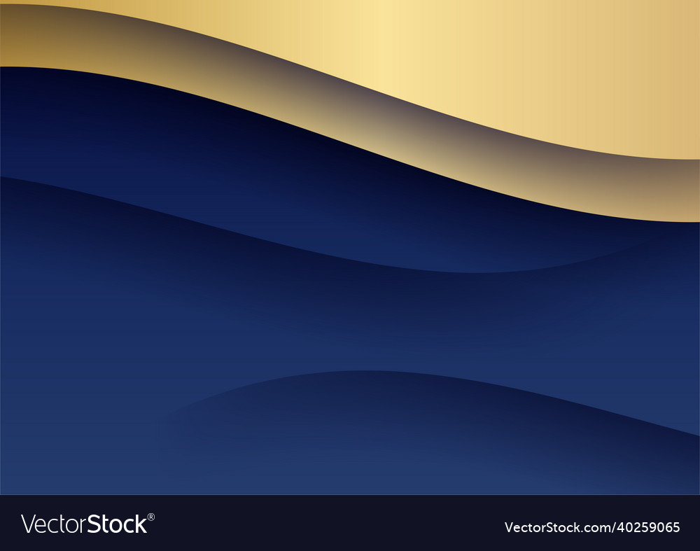 Blue And Gold Abstract Background