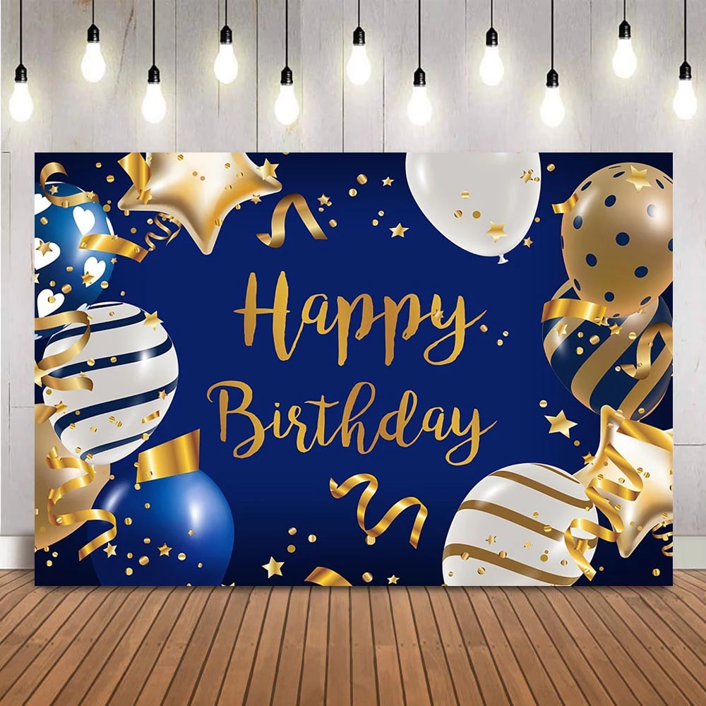 Blue Birthday Background