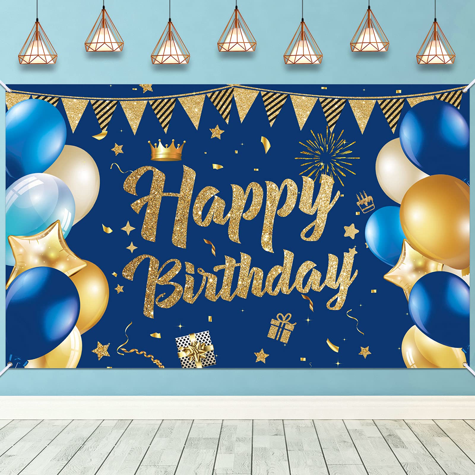 Blue Birthday Background