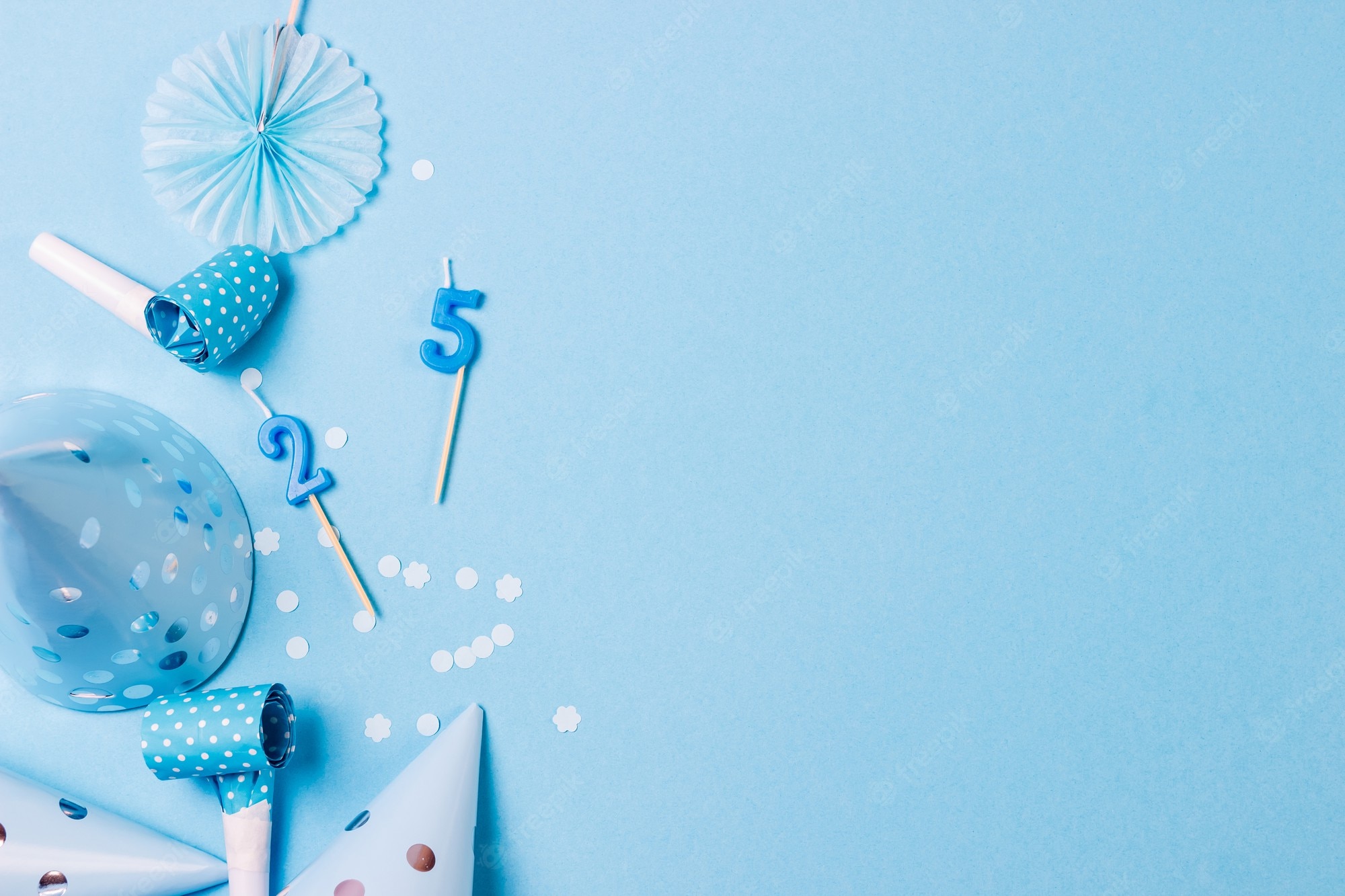 Blue Birthday Background