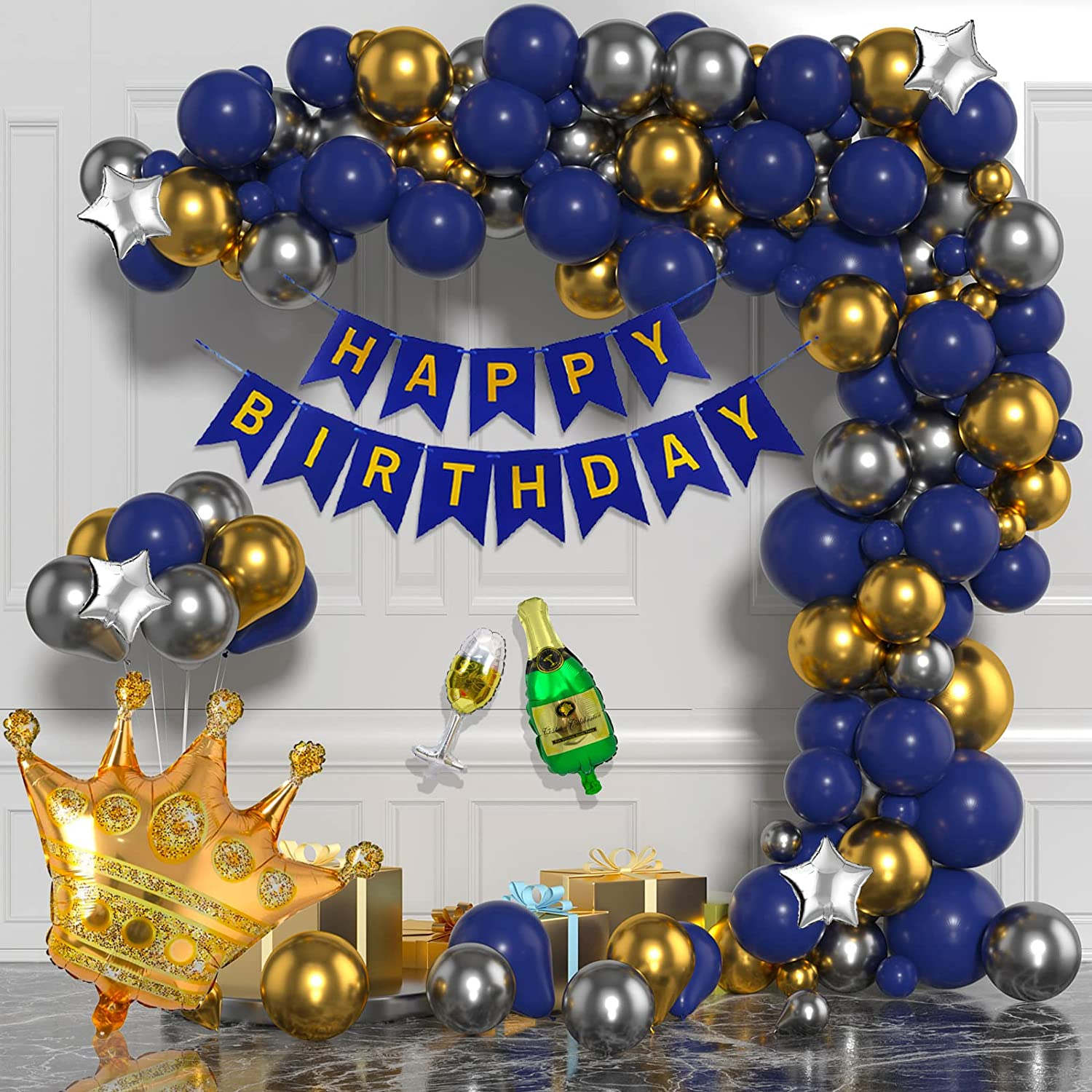 Blue Birthday Background