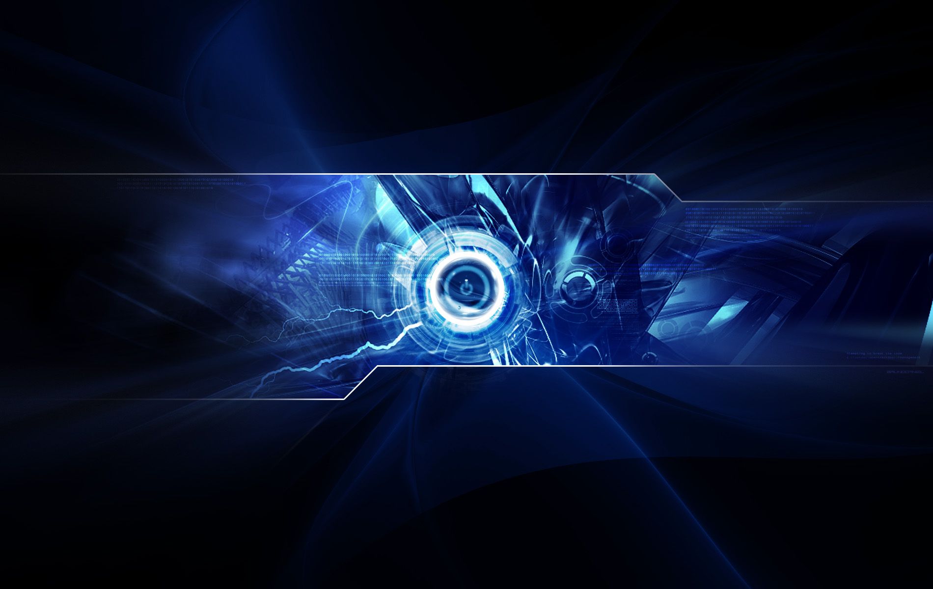 Blue Cyber Background