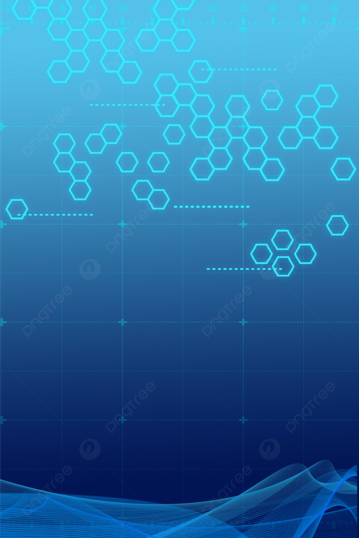 Blue Cyber Background