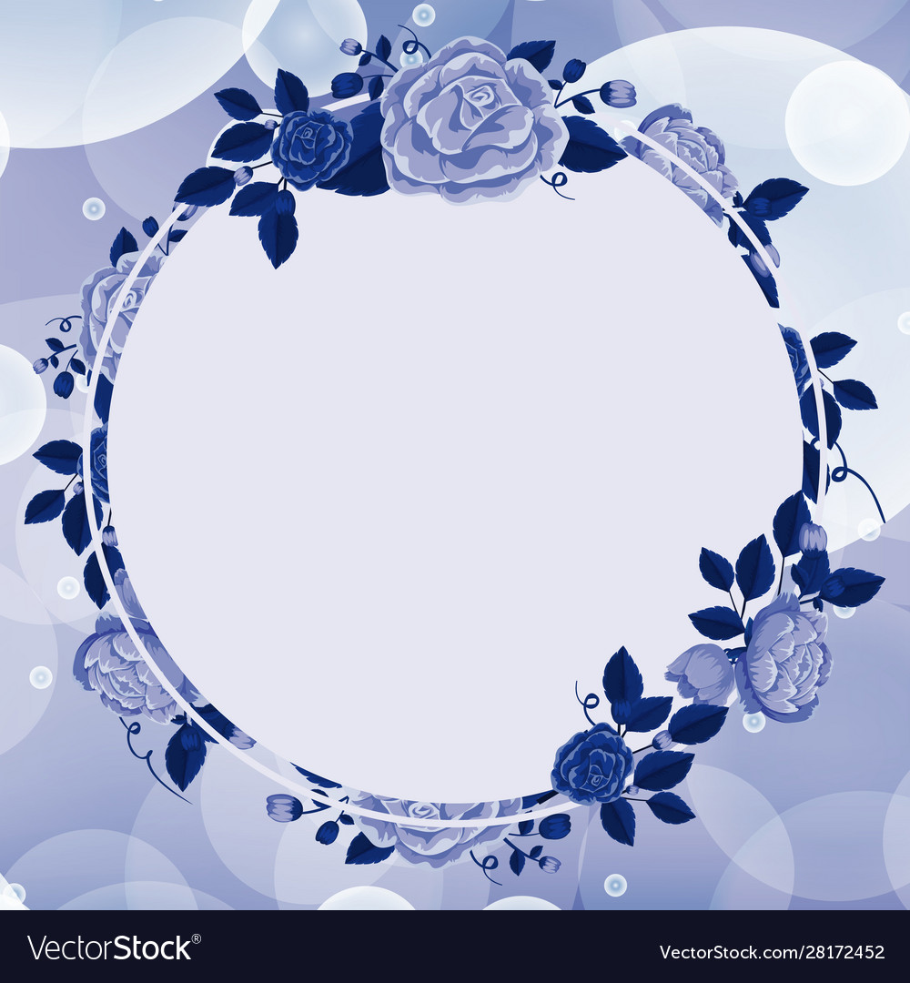 Blue Flowery Background