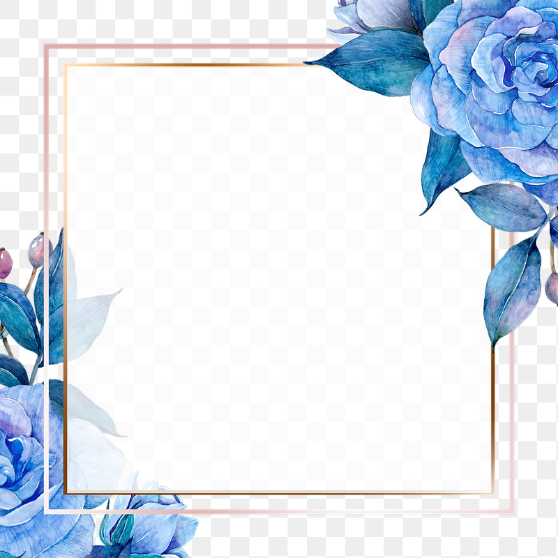 Blue Flowery Background