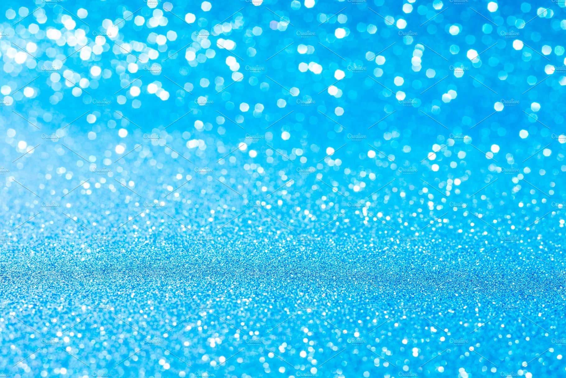 Blue Glitter Background