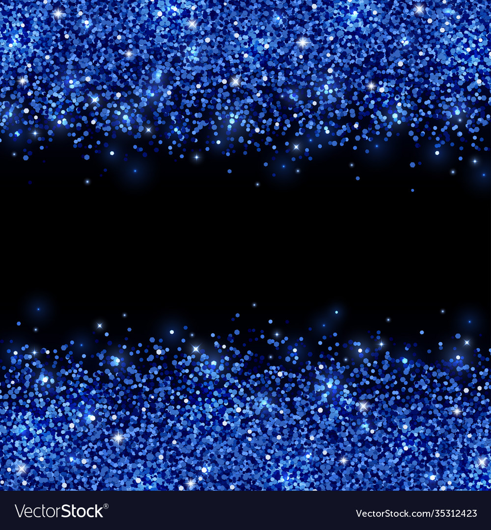 Blue Glitter Background