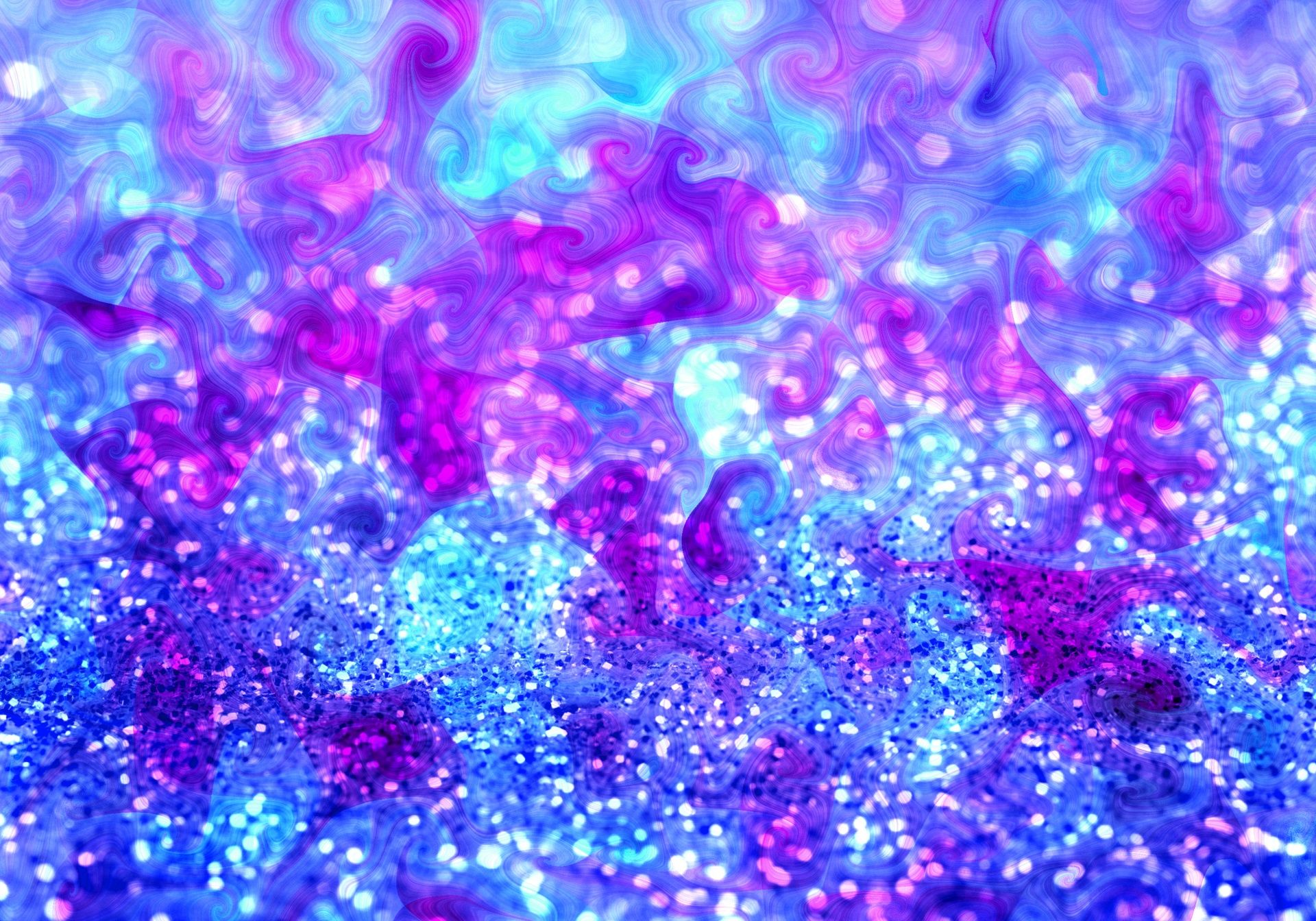 Blue Glitter Background