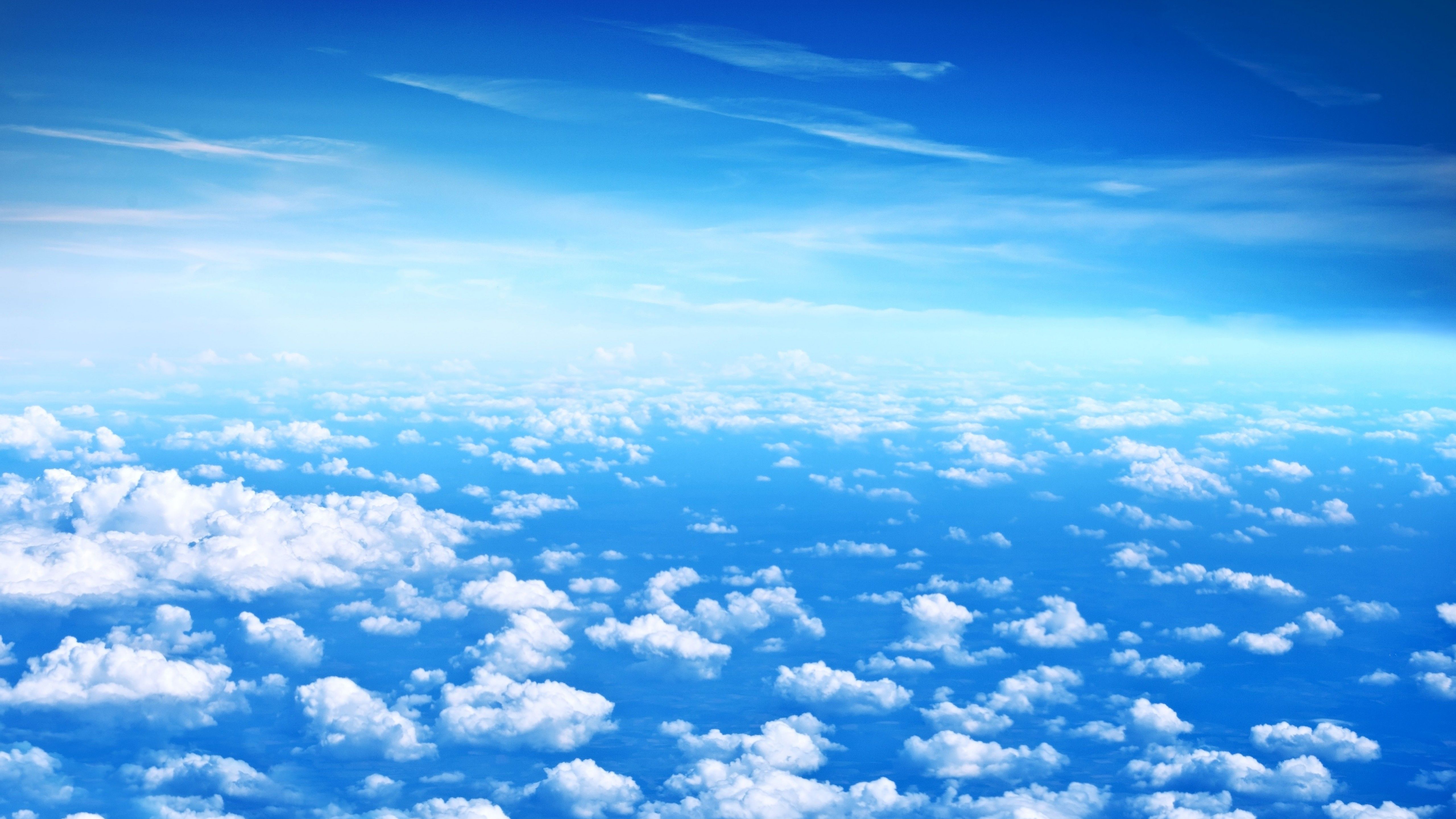 Blue Sky With Clouds Background