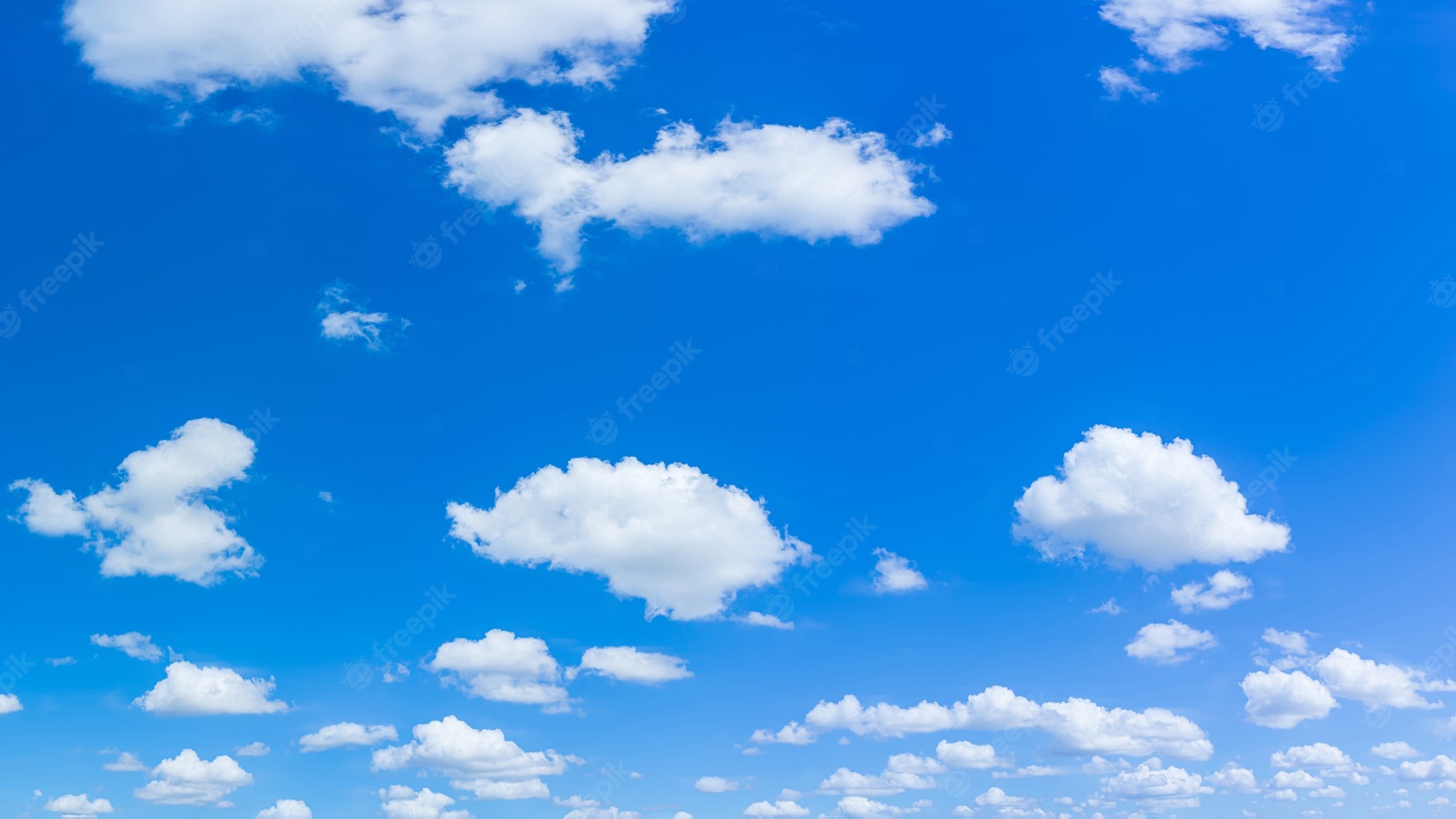 Blue Sky With Clouds Background