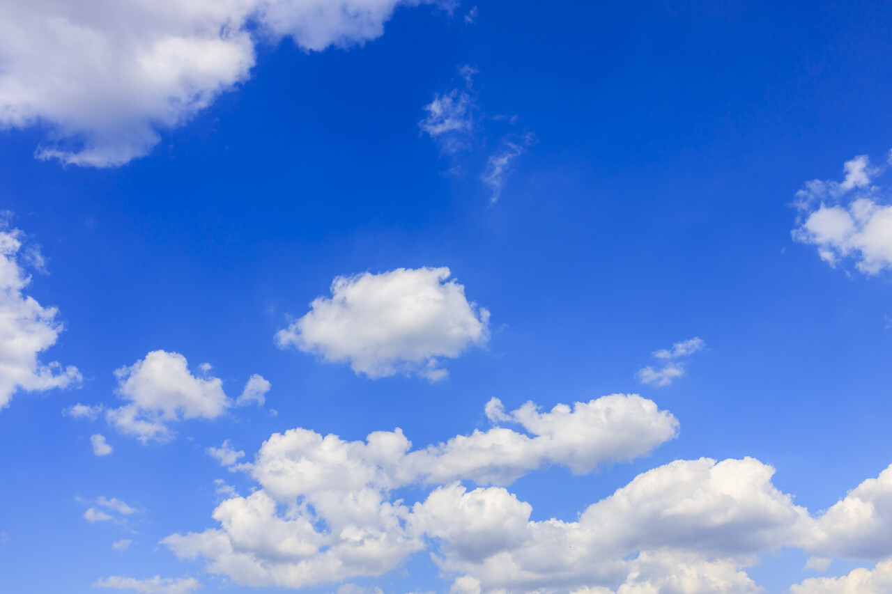 Blue Sky With Clouds Background