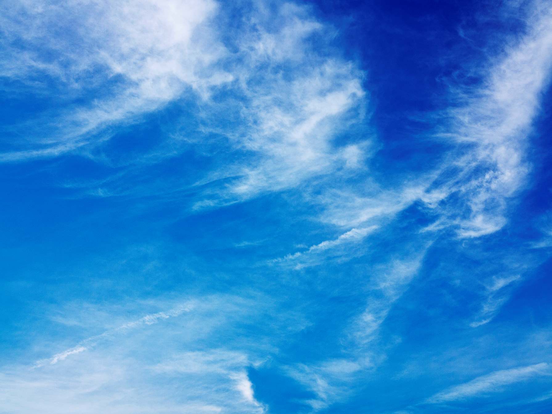 Blue Sky With Clouds Background