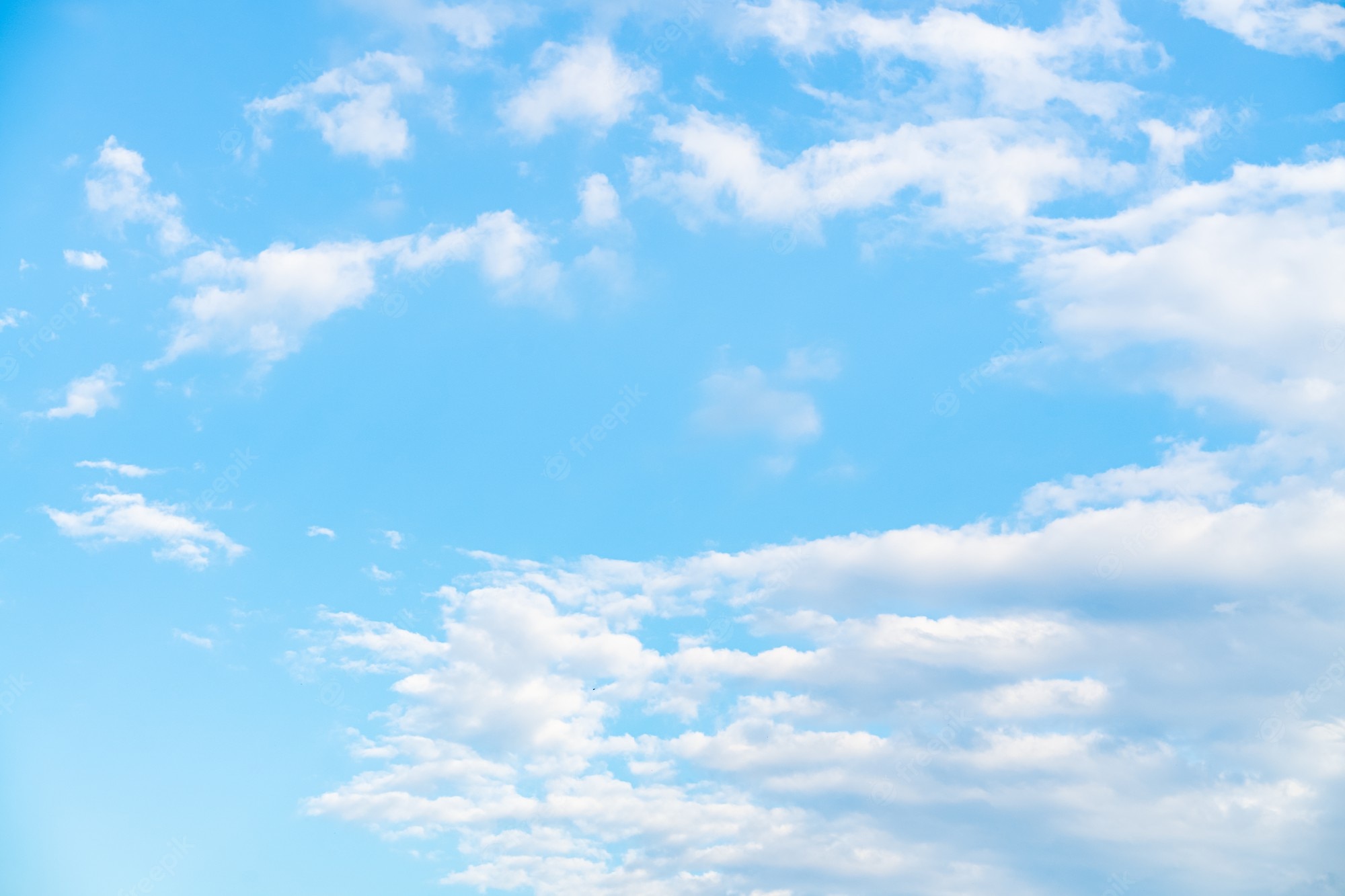 Blue Sky With Clouds Background