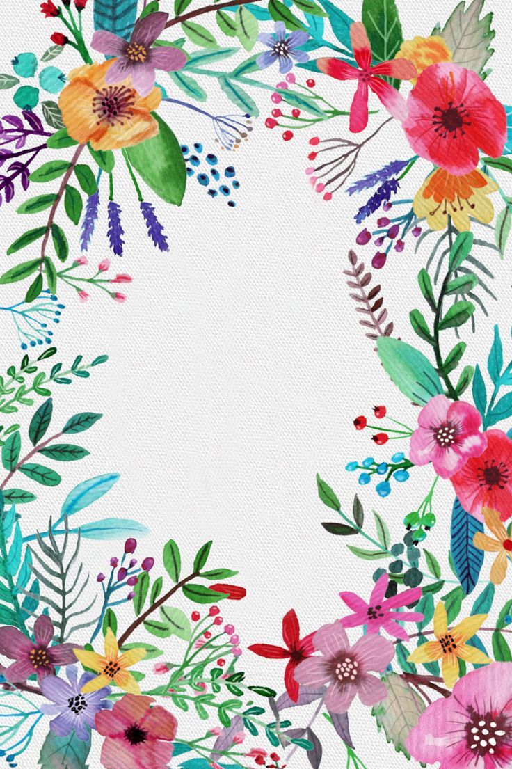 Boho Flowers Background