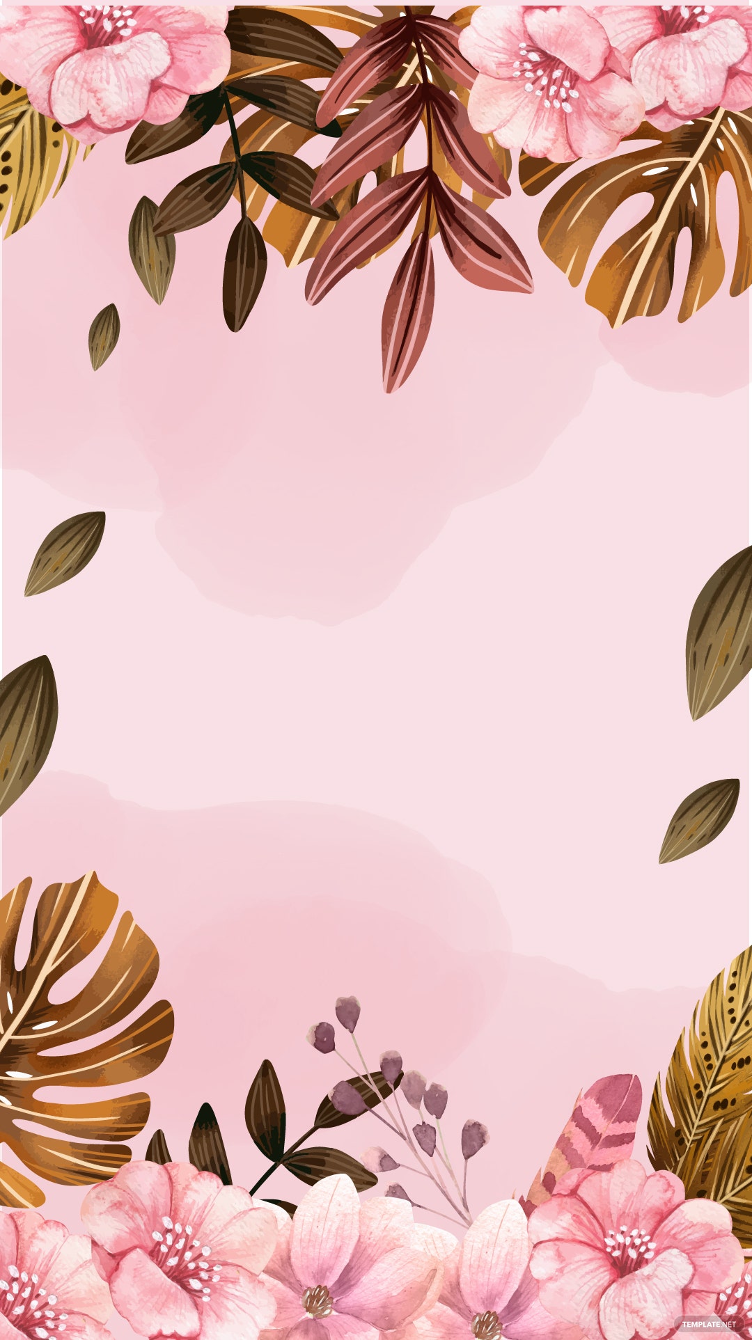 Boho Flowers Background