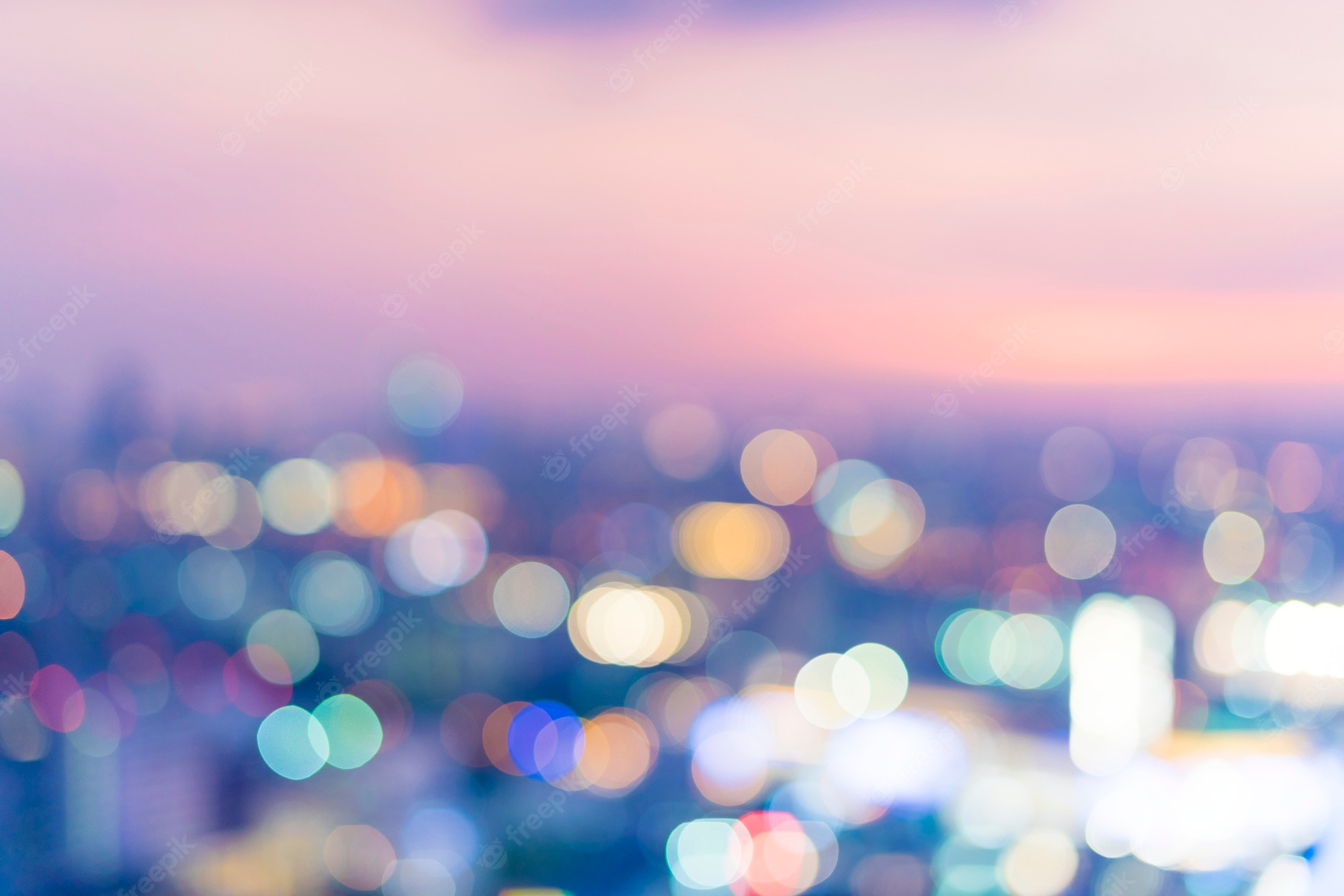 Bokeh City Background