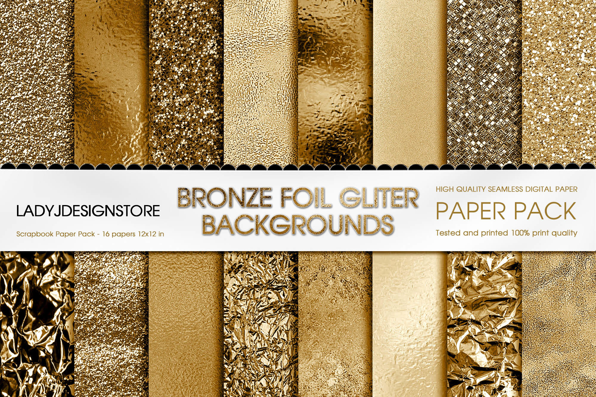 Bronze Glitter Background