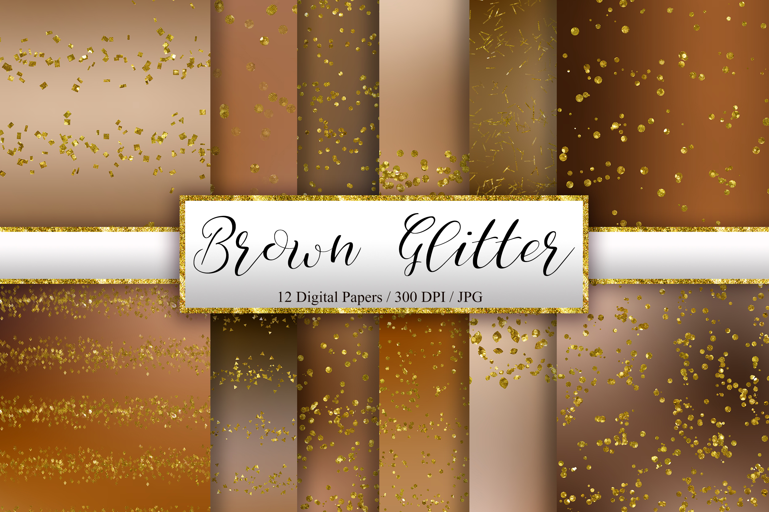 Brown Glitter Background