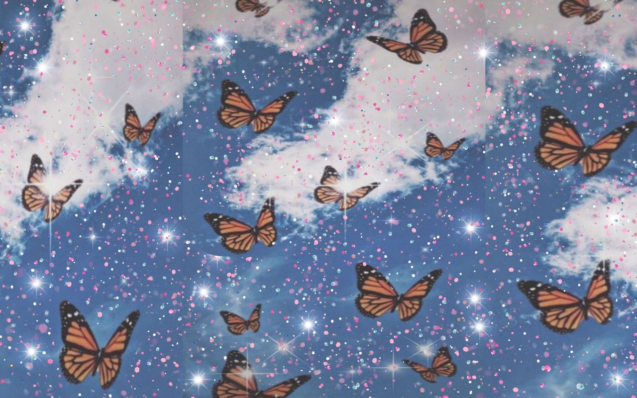 Butterfly Computer Background