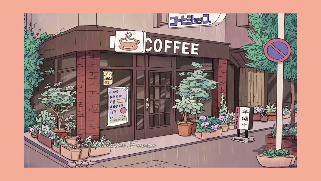 Cafe Anime Background