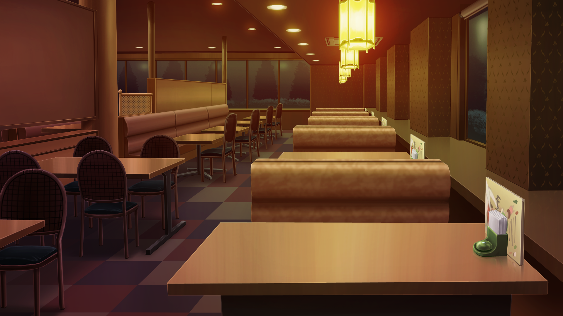 Cafe Anime Background