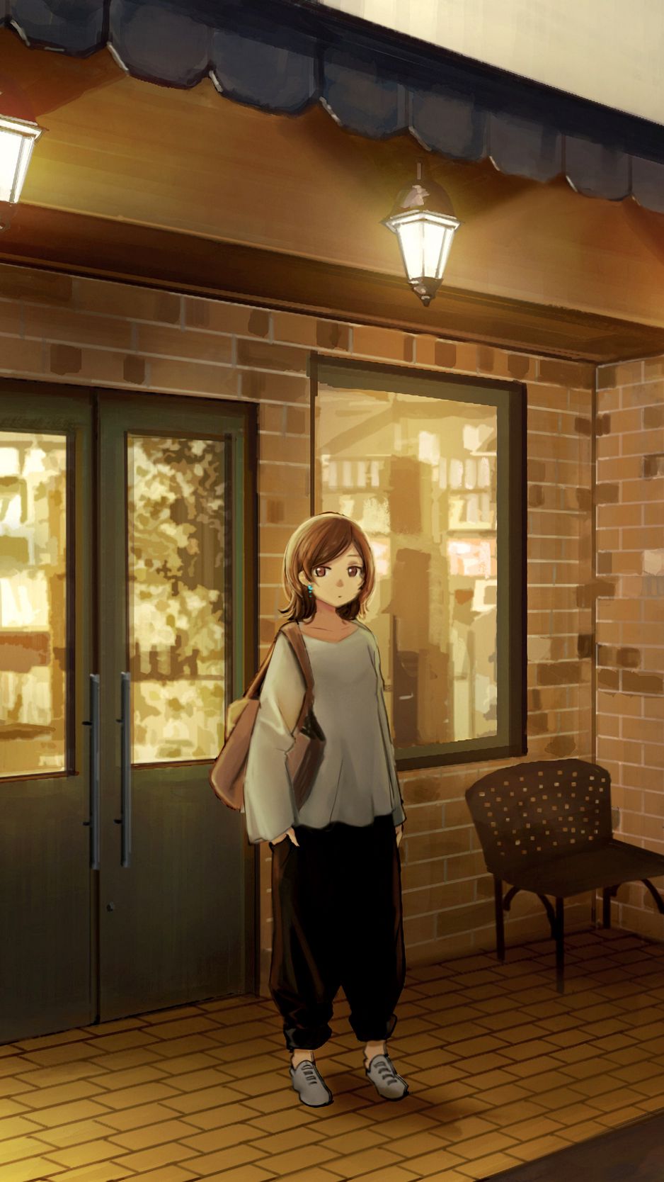 Cafe Anime Background