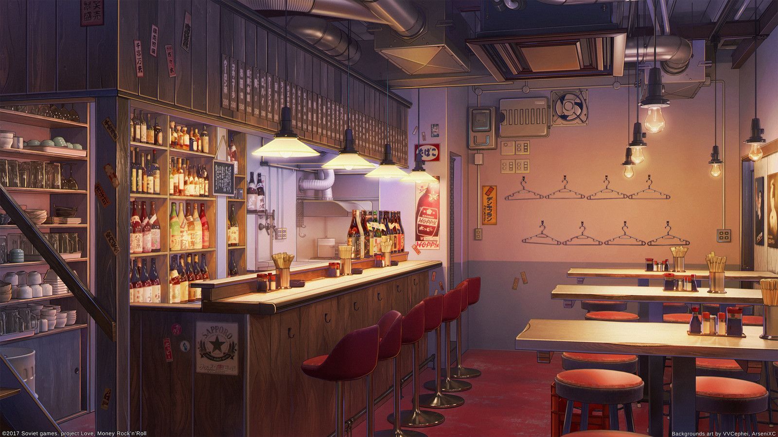 Cafe Anime Background