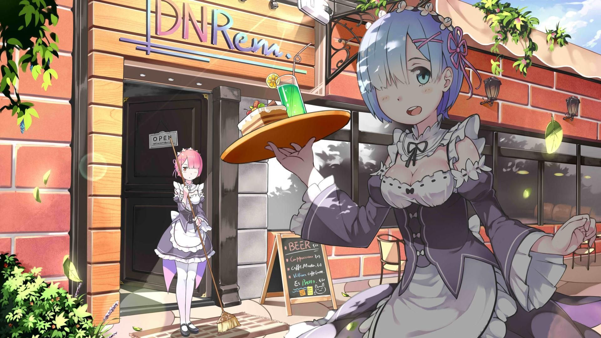 Cafe Anime Background