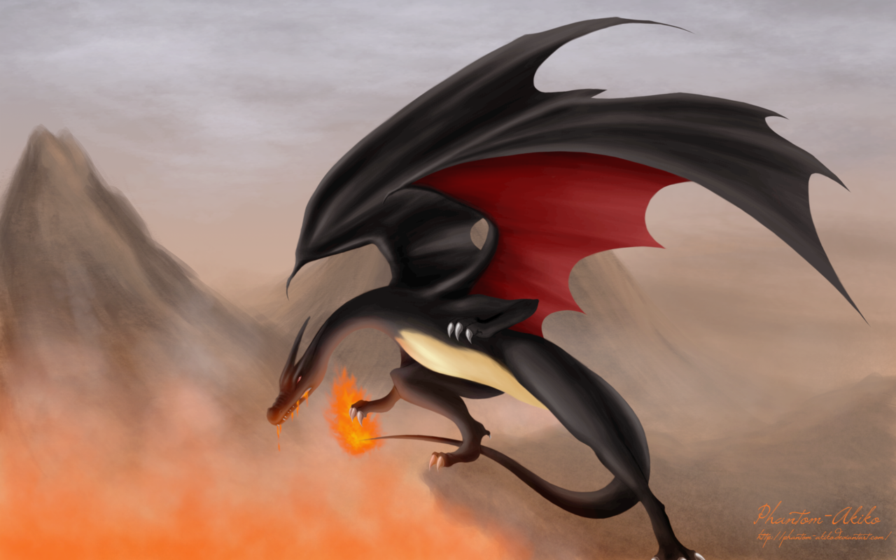 Charizard Black Background