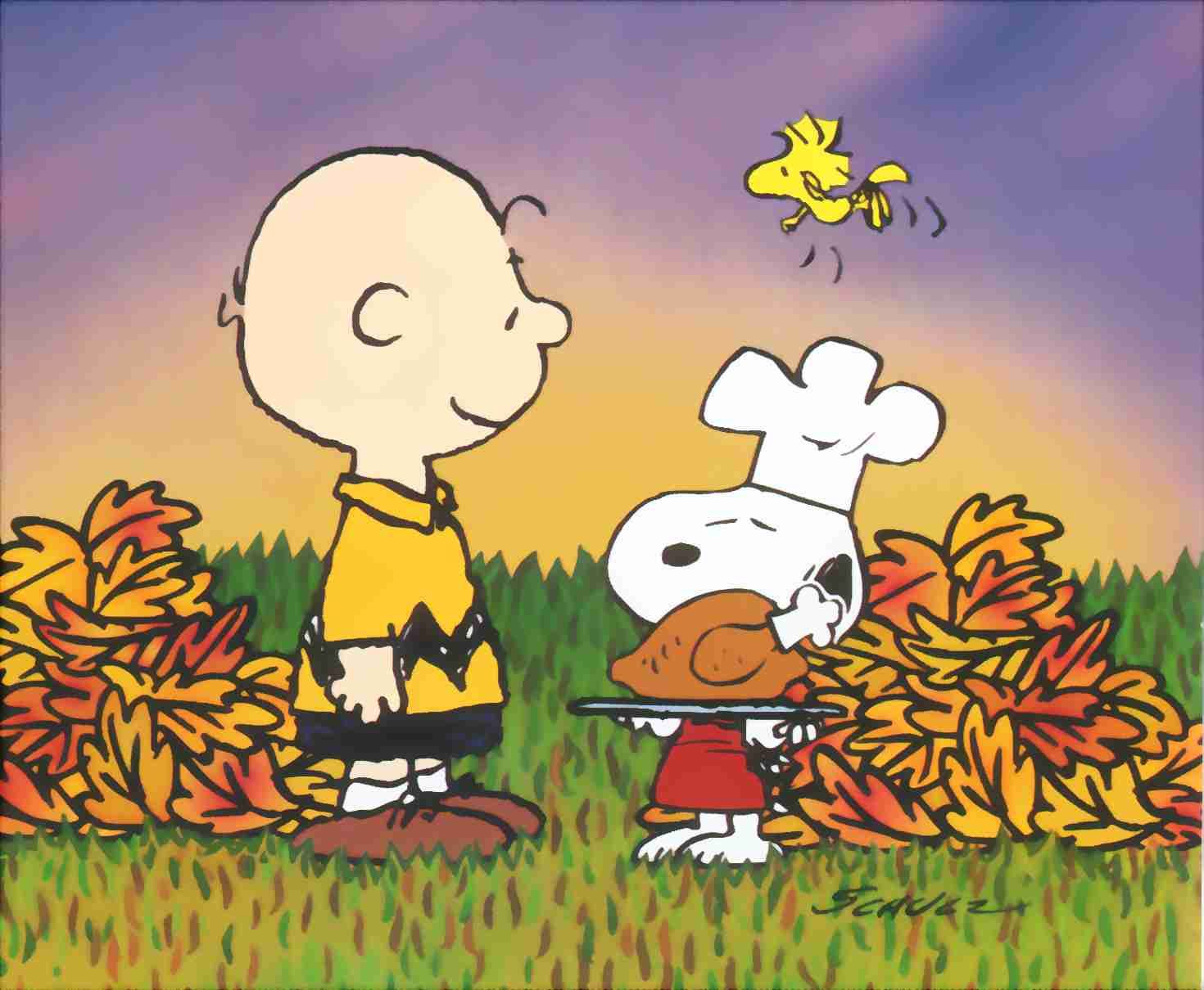 Charlie Brown Thanksgiving Background