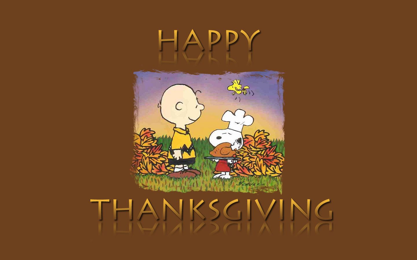 Charlie Brown Thanksgiving Background