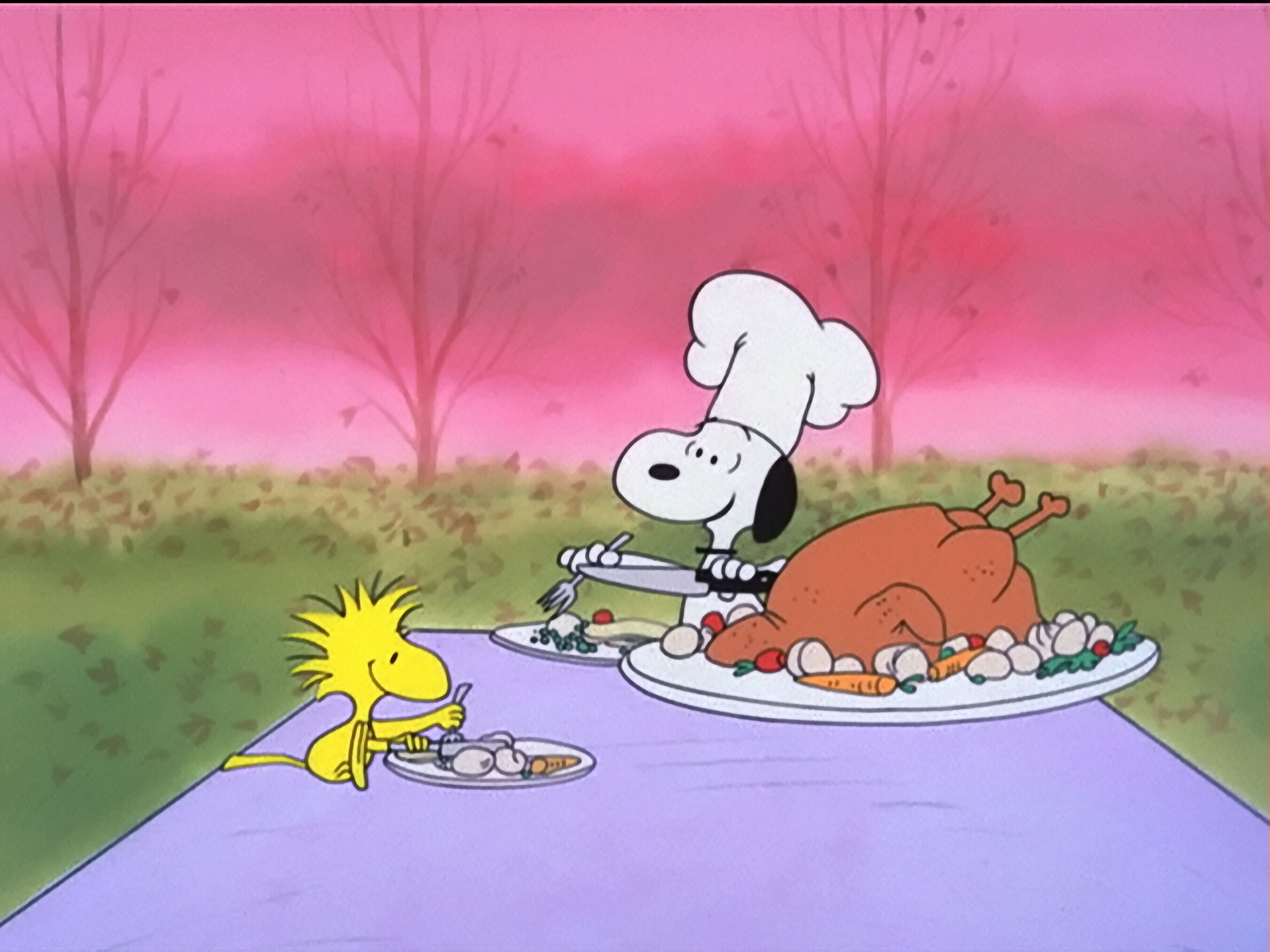 Charlie Brown Thanksgiving Background