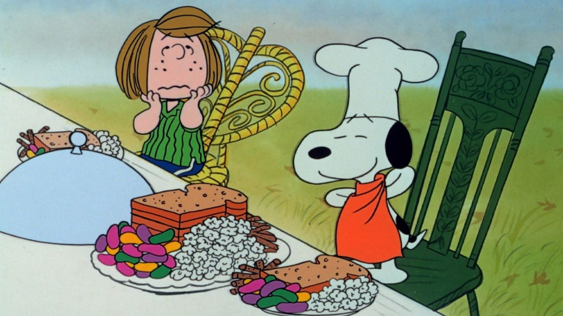 Charlie Brown Thanksgiving Background