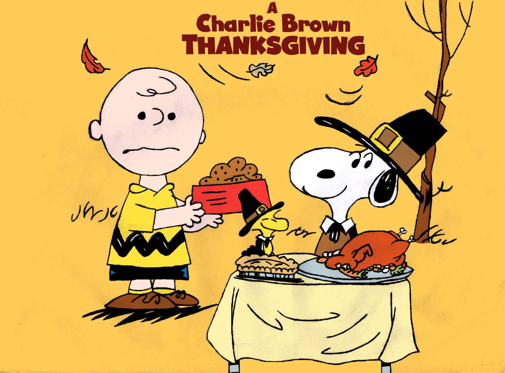 Charlie Brown Thanksgiving Background