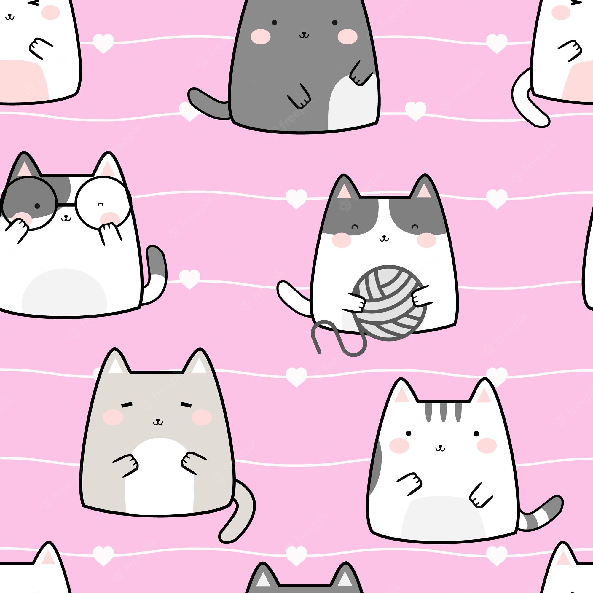 Chibi Cat Background