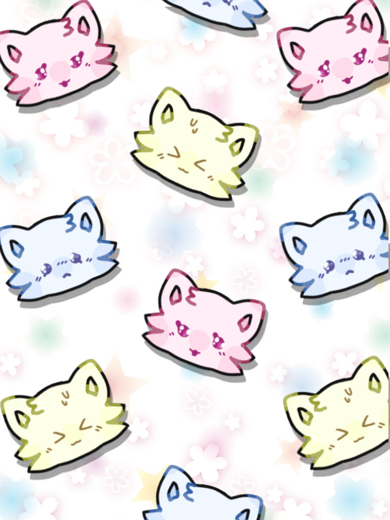 Chibi Cat Background