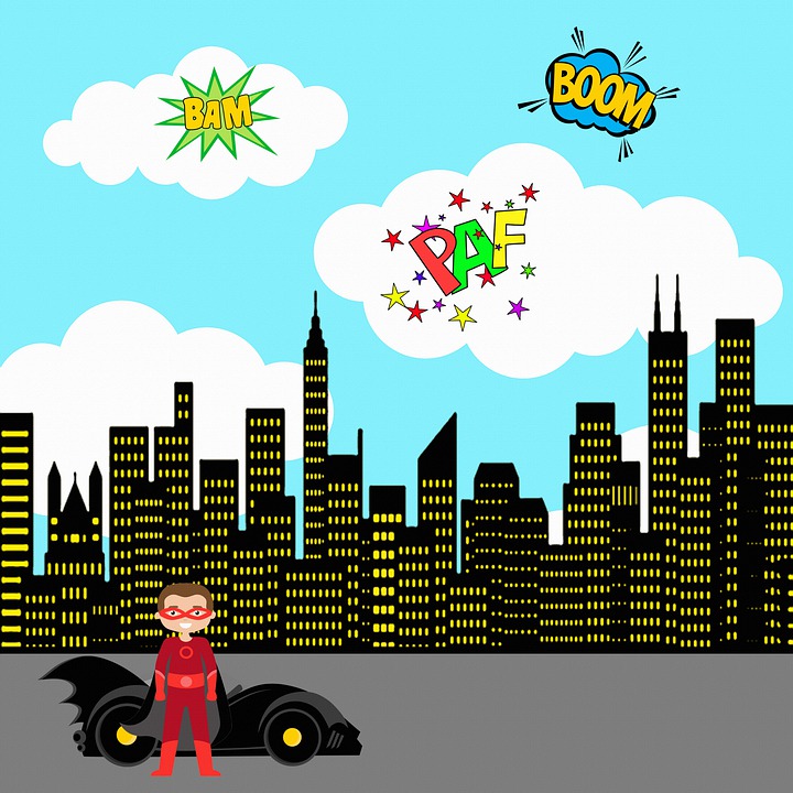 City Superhero Background