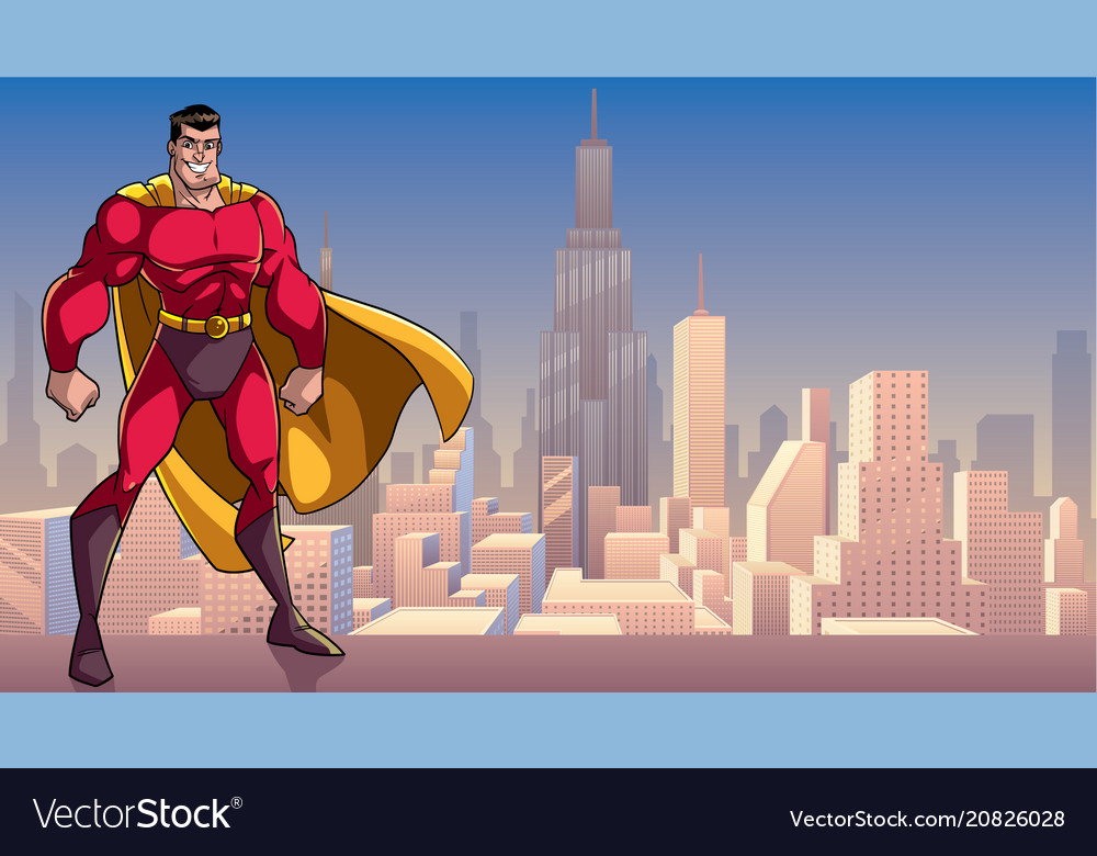 City Superhero Background