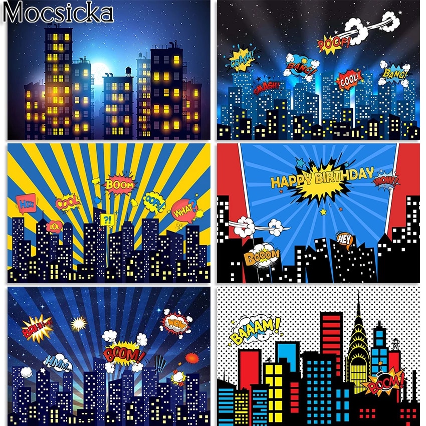 City Superhero Background