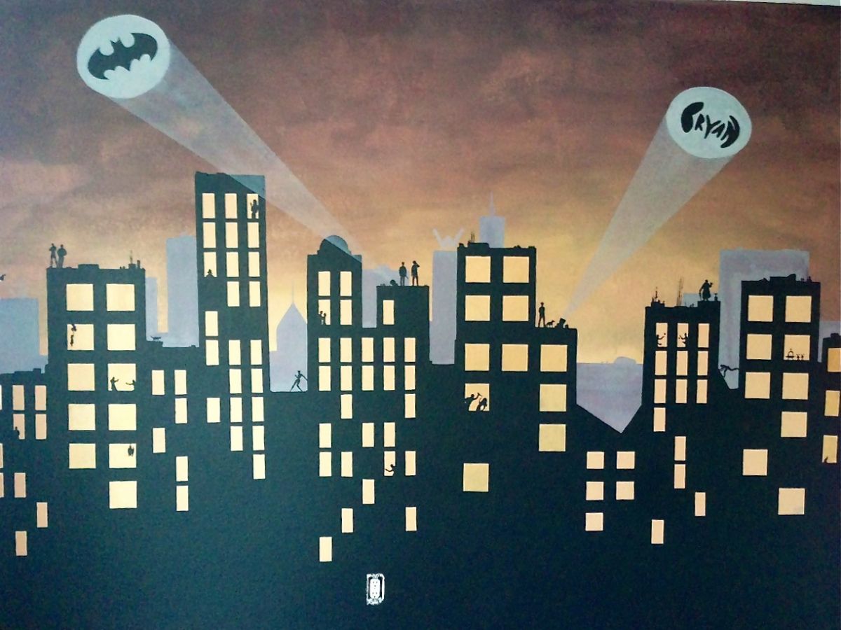 City Superhero Background