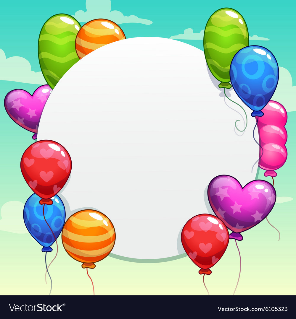 Colorful Balloons Background