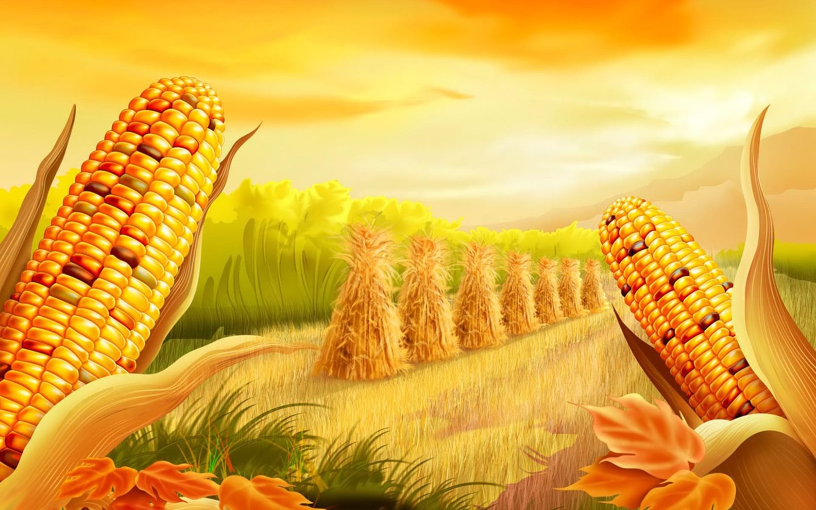 Corn Field Background